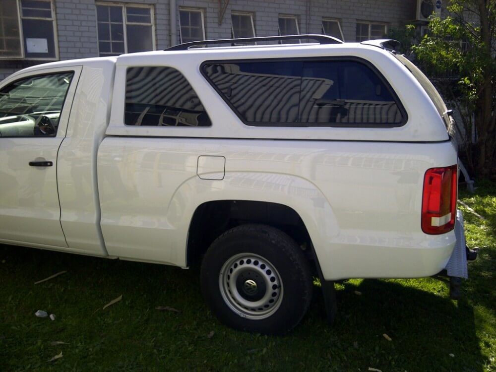 CARRYBOY Hardtop mit Schiebefenster für Ford Ranger Einzelkabine Singlecab Schiebefenster und Ausstelllfenster