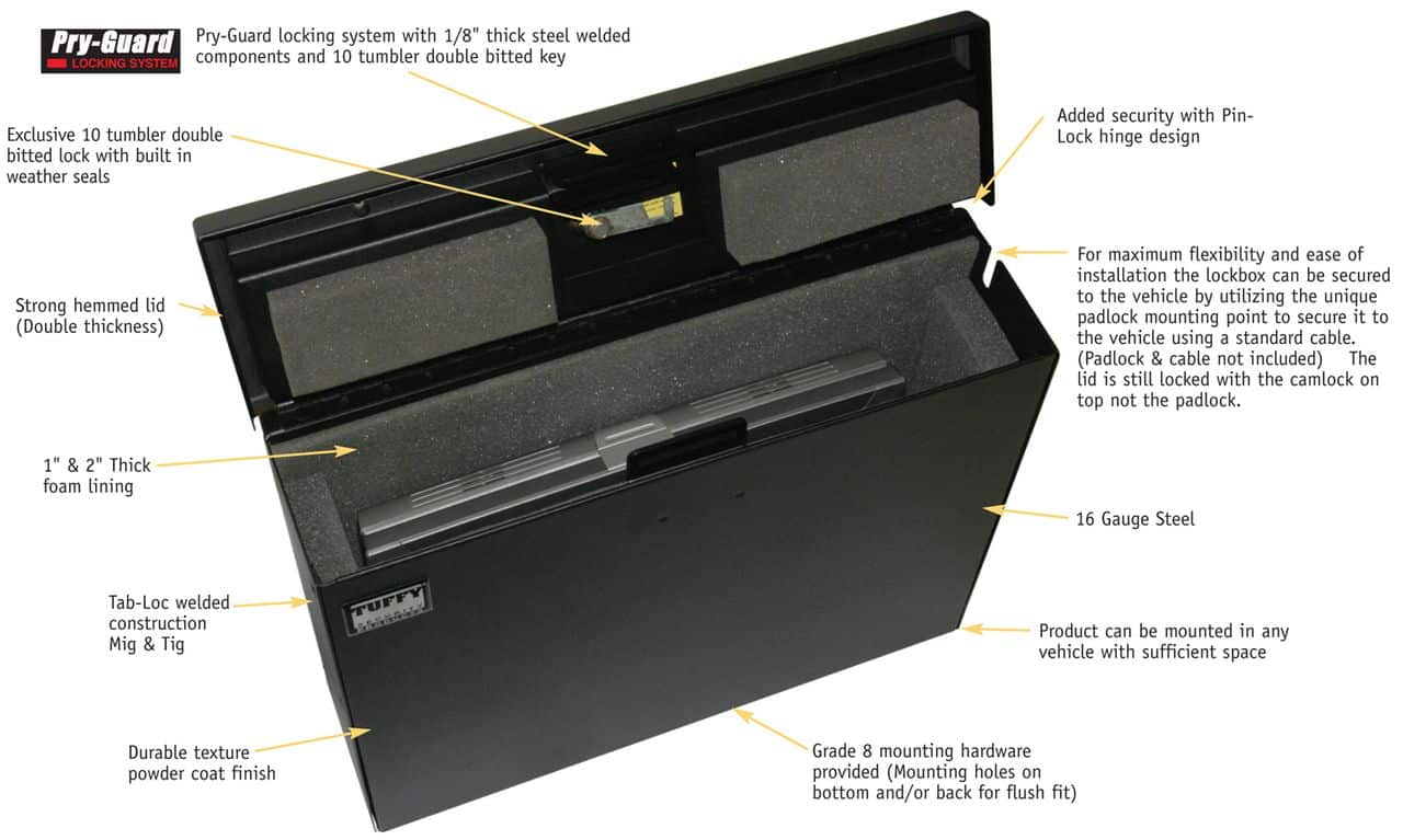 NOVISauto Laptop und Tabletsafe für Fahrzeuge 15 Zoll Fahrzeugsafe Eigenschaften