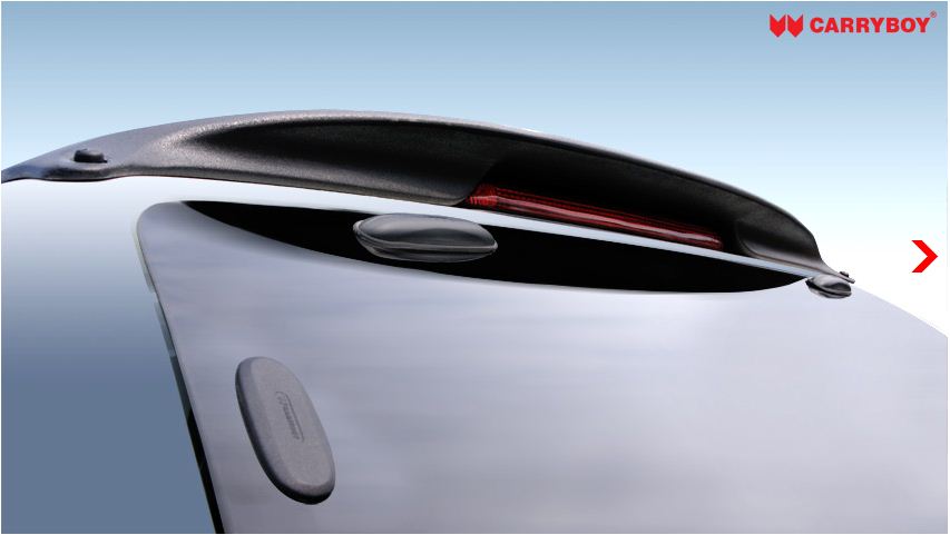 CARRYBOY Hardtop Ford Ranger Extracab 2002-2011 geschlossene Seiten Spoiler mit Bremslicht