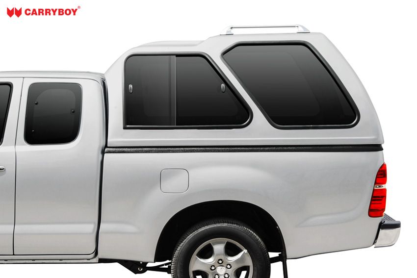 CARRYBOY Hardtop mit Überhöhe Schiebefenster 840-FC Ford Ranger Extrakabine 2002-2011 extrem robustes GFK Hardtop