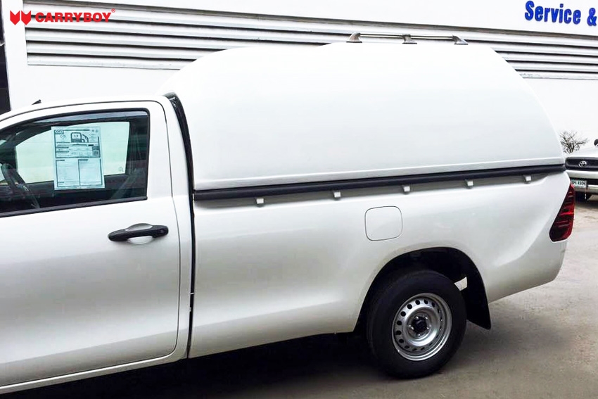 CARRYBOY Hardtop 840oS für Ford Ranger Singlecab ohne Fenster über Kabinenhöhe hohes Hardtop Wagenfarbe lackiert