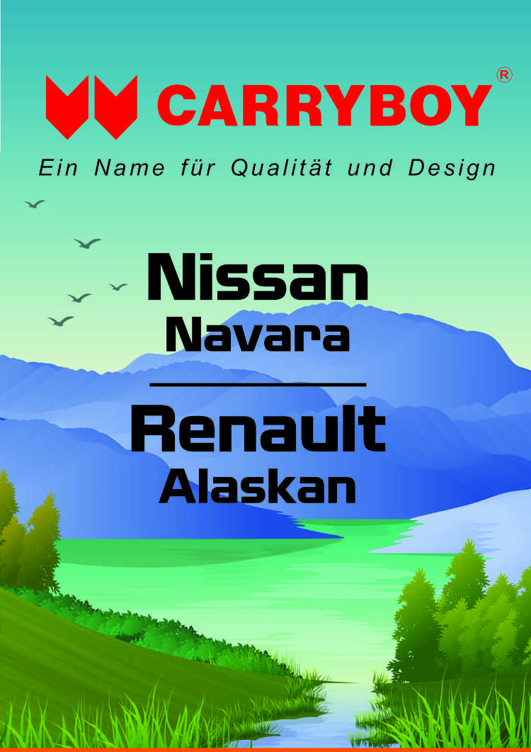 CARRYBOY Flyer Broschüre Nissan Navara Renault Alaskan Mercedes X Hardtop Laderaumabdeckung Zubehör
