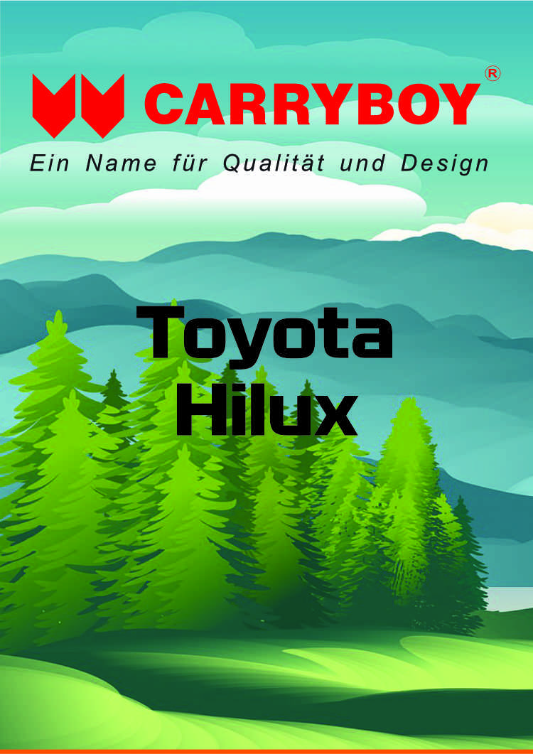 CARRYBOY Flyer Broschüre Toyota Hilux Revo Invincible Hardtop Laderaumabdeckung Zubehör