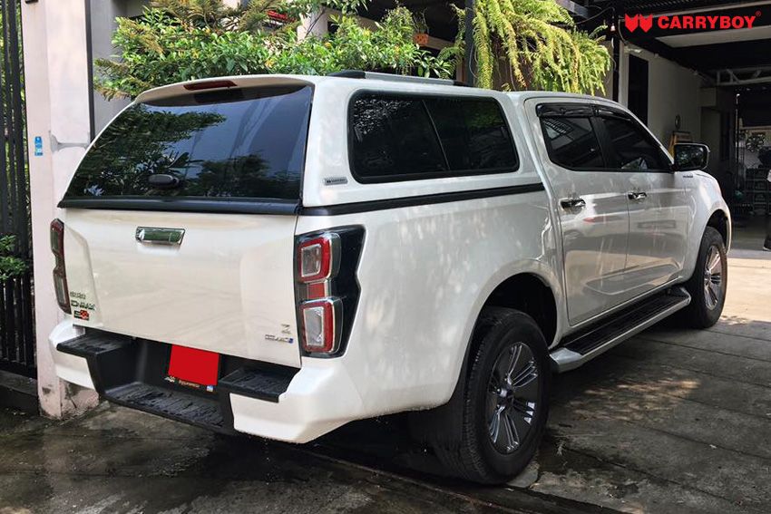 CARRYBOY GFK Hardtop mit Vollglas Schiebefenster SR5-IGD Isuzu D-Max Doppelkabine neu 2021+ optimale Belüftung dank Schiebefenster